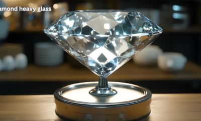 diamond heavy glass