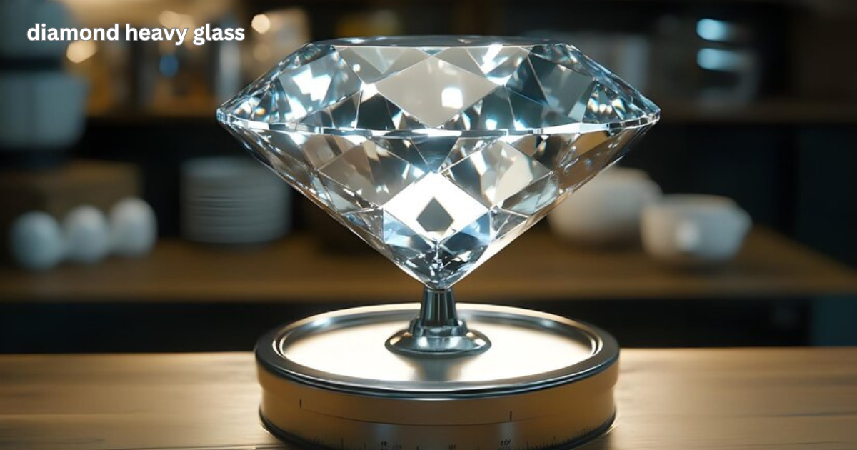 diamond heavy glass