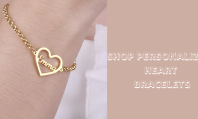 shop personalized heart bracelets