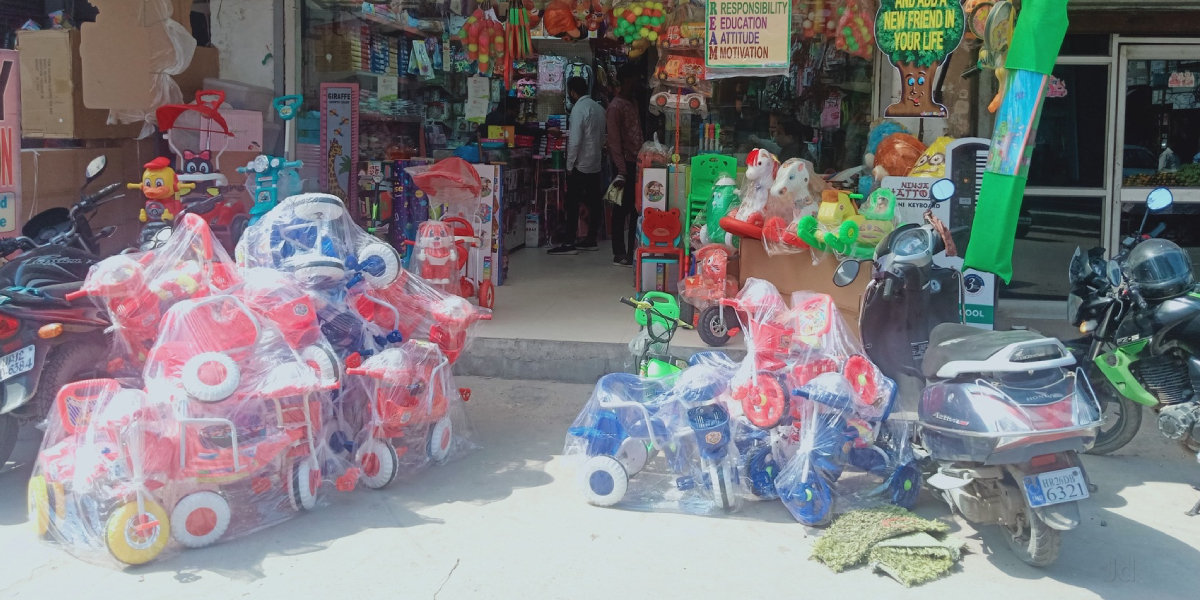 Sadar Bazar Toy Market in Delhi